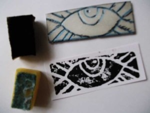 small piece of foam to make eye