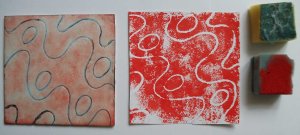 foam plate and print