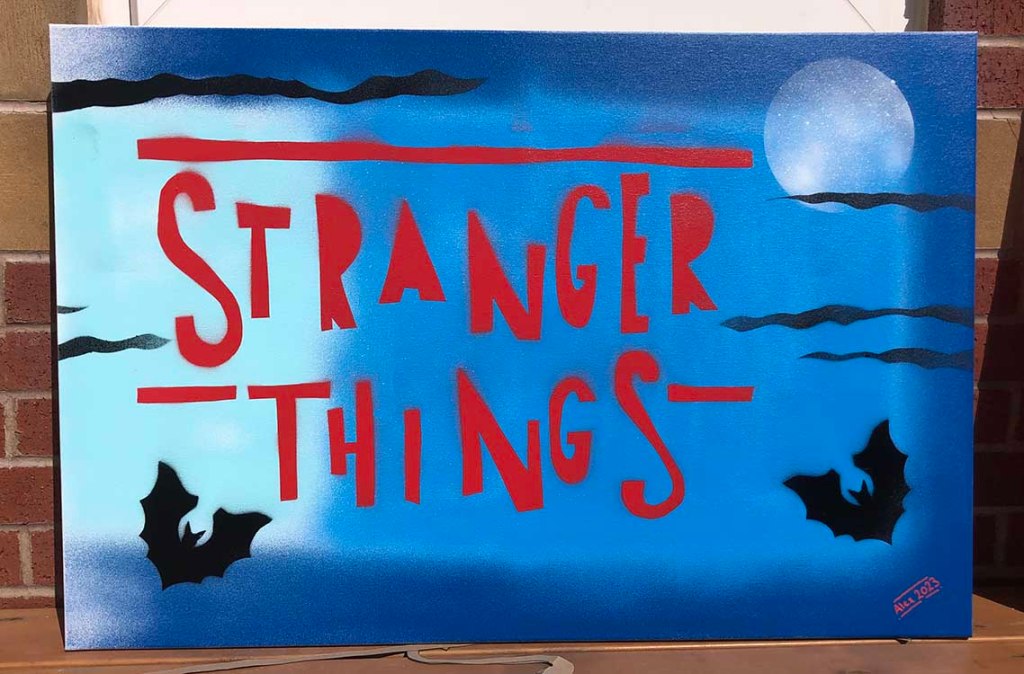 for my new home graffiti art canvas