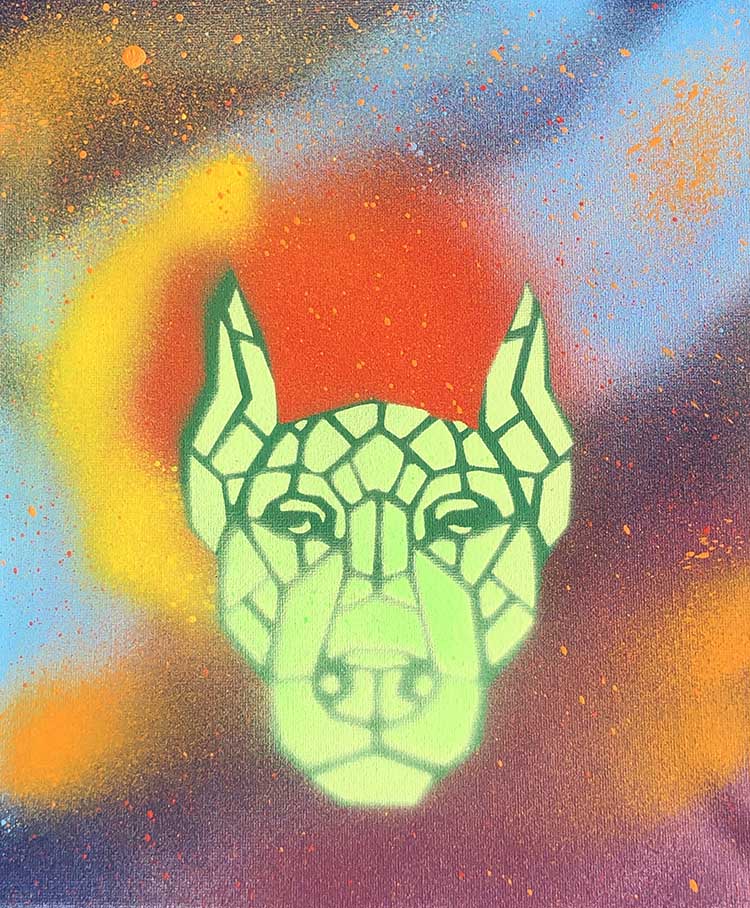 spray paint graffiti art canvas