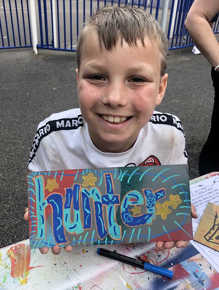 graffiti cards kirkham memorial park youth engagement workshops with last legs